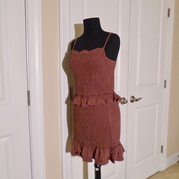 ANTHROPOLOGIE NWT 'Forever That Girl' Smocked Skirt Set M - Picture 7 of 9